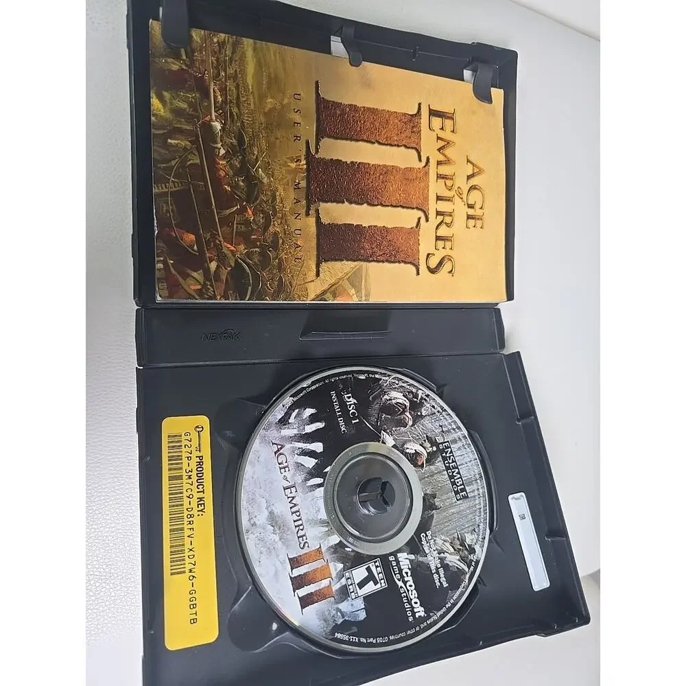 Age of Empires III 3 PC Game CD-ROM 2005 Video Game 3 Disc